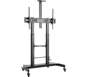 Techly ICA-TR36 černá / Podlahový stojan pro TV / 60" - 100" / nosnost 100 kg / sklon -10° až 5°