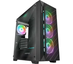 Rampage Prime Mesh ARGB černá / Skříň / Mesh panel / ARGB podsvícení