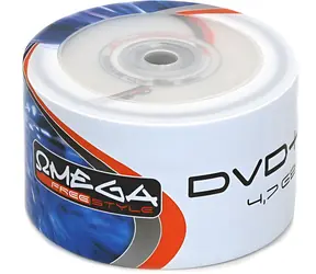 Omega DVD+R 4,7 GB / Média DVD+R / 16x / Spindl 50 ks