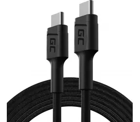 Green Cell KABGC29 černá / Kabel USB-C - USB-C / 2 m / Power Delivery