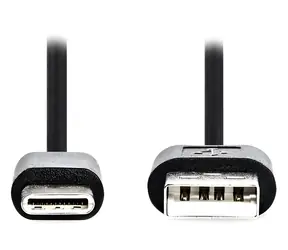 Nedis USB 2.0 černá / Kabel USB / USB-A - USB-C / 1 m