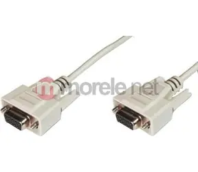 Digitus AK610106020E bílá / Sériový kabel / DB9 na DB9 / 2 m