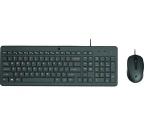 HP 150 černá / Drátový set klávesnice a myši / USB-A / EN layout / 1600 dpi