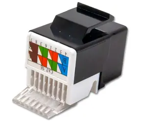 Xtendlan černá / Keystone jack / RJ45 / CAT5e / UTP / bez nástrojů