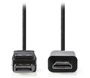 Nedis DisplayPort - HDMI černá / Redukční kabel / DisplayPort (M) - HDMI (M) / DP 1.2 / 3 m