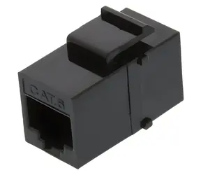 XtendLan Keystone CAT6 černá / Síťový konektor / RJ45 / UTP / Bez narážení