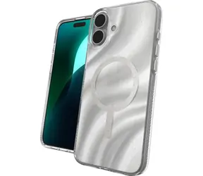 ZAGG Milan Snap Swirl Glitter stříbrná / Ochranný kryt / Apple iPhone 16 / MagSafe / Antimikrobiální