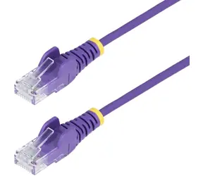 StarTech CAT6 Slim fialová (N6PAT100CMPLS) / Síťový kabel / RJ-45 / 1 m / PoE