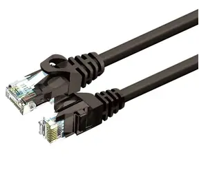 ZOY Patch kabel UTP Cat6 CCA černý 0.25m / Síťový kabel / UTP / CCA vodič