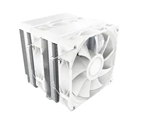 Montech NX600 bílá / Chladič CPU / Dual Tower / 2× 120 mm / 800-2000 RPM / 6 heatpipes / PWM / pro AMD a Intel
