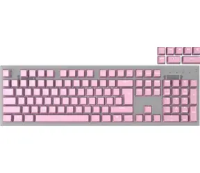 Genesis Lead 300 Double Shot Keycaps růžová / Sada náhradních kláves / 112 ks / ABS / US layout