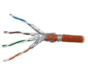 Planet Elite SFTP Cat6A oranžová / Instalační kabel / drát / 500 MHz / LS0H / stíněný / 500 m