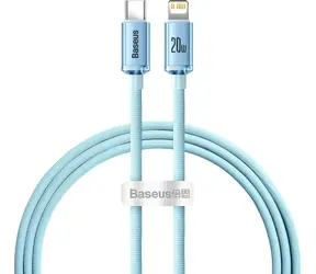 Baseus BSU3637 světle modrá / USB kabel / USB-C - Lightning / 1.2 m