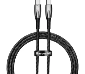 Baseus CADH000701 černá / Kabel USB-C (M) - USB-C (M) / 1 m / 100W