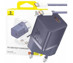 Baseus GaN5 / Rychlonabíječka / GaN / 1x USB-C / 3 A