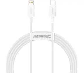 Baseus CATLYS-B02 bílá / Kabel / USB-C - Lightning / 1,5 m