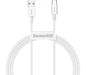 Baseus CATYS-02 bílá / Kabel USB-A (M) - USB-C (M) / 1 m