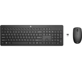HP 235 Combo černá / Bezdrátový set / Klávesnice + myš / USB / CZ/SK/ENG