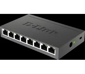 D-Link DGS-108 / Switch / 8-port / 10/100/1000 Mbps / neřízený / kovové provedení
