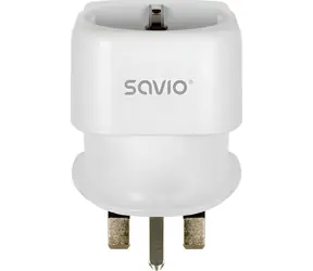 Savio AP-04 / Cestovní adaptér / EU zásuvka / UK zástrčka typ G