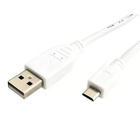 OEM bílý / Kabel USB-A - microUSB B / 5pin / 1,8 m