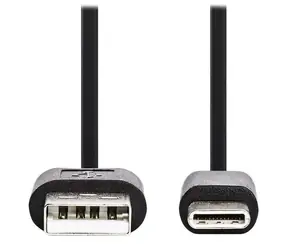 Nedis USB-C - USB-A černá / Kabel / USB 2.0 / 15W / 3 m