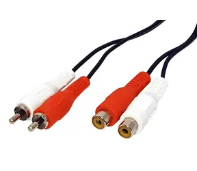 OEM 2x cinch(M) - 2x cinch(F) / Prodlužovací audio kabel / 5 m