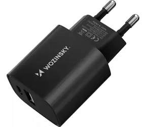 Wozinsky WGWCB černá / Nabíječka / USB-A + USB-C / 20W