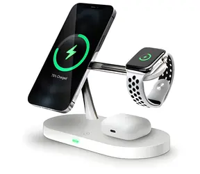 CONNECT IT MultiCharge 5v1 MagSafe bílá / Bezdrátová nabíječka / Fast Charge