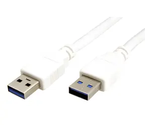 OEM Value USB-A - USB-A bílý / Kabel / USB 3.0 / 5 Gbps / 1,8 m