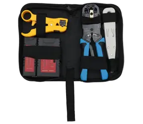 XtendLan Kit LAN II / Krimpovací kleště / RJ-45, RJ-12, RJ-11, RJ-10 / narážeč / tester
