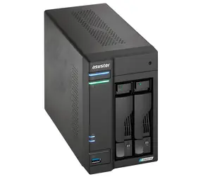 Asustor AS6702T v2 / NAS server / 2x 2,5"/3,5" SATA III / Celeron N5105 2.0 GHz / 4GB RAM / 2x 5GbE / 4x M.2 / HDMI
