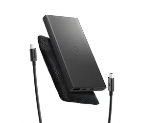 Spigen Essential EA2210 černá / Powerbanka / 10 000 mAh / 22,5W / 2x USB-C + 1x USB-A