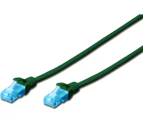 Digitus DK-1512-0025/G zelená / Patch kabel / CAT 5e / UTP / RJ45 - RJ45 / 0,25 m