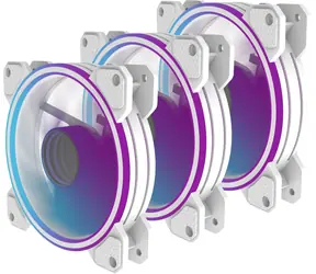 PREYON Eagle Eye 120 PWM ARGB bílá / Ventilátor / 3 ks / 120 mm / 4-pin PWM