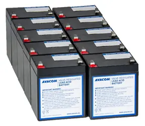 AVACOM AVA-RBP10-12050-KIT / Baterie pro UPS / HP, IBM / VRLA / 10 ks