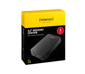 Intenso Memory Center 4TB černá / Externí disk / 3.5" / USB 3.0 / R:85MBs / W:75MBs