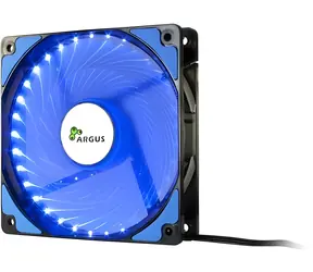 Inter-Tech Argus L-12025 modrá / Ventilátor / 120x120x25 mm / LED / 1200 ot./min