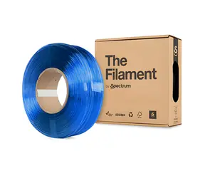 The Filament ReFill PETG transparent blue / Tisková struna / 1,75 mm / 1 kg