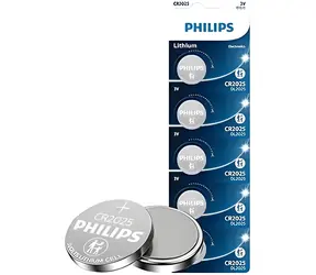 Philips CR2025 / Lithiová knoflíková baterie / 3V / 5 ks