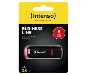 Intenso Business Line 8GB černá / Flash disk / USB-A 2.0 / čtení: 28 MB/s / zápis: 6,5 MB/s