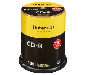 Intenso CD-R 700MB 52x / CD-R disk / Spindl 100 ks