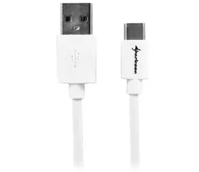 Sharkoon USB 2.0 bílá / Kabel / USB-A - USB-C / 1 m