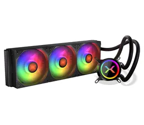 Krux HydroX 360 ARGB černá / AIO vodní chladič CPU / 3x 120 mm / 600–1800 RPM / AMD + Intel