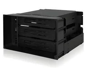 Icy Dock MB830SP-B flexiDOCK černá / Rámeček pro HDD / 3x 3,5" SATA/SAS / do 5,25" pozice