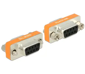 Delock D-Sub9 (F) - D-Sub9 (F) / Adaptér / Nulmodem / Sériový