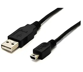 Sharkoon černá / Propojovací kabel / USB-A - Mini USB-B / USB 2.0 / 1 m