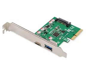 Digitus DS-30225 / Řadič PCI Express / 2x USB 3.1 Gen 2 / USB-C + USB-A / 10 Gbps