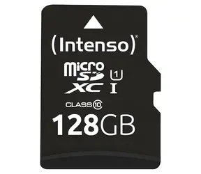 Intenso UHS-I Performance 128GB / Paměťová karta microSDXC / UHS-I U1 / Class 10 / čtení 90MB/s