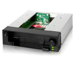 Icy Dock MB971SP-B DuoSwap černá / Mobilní rack / 2,5" a 3,5" SATA / 5,25" pozice / SATA 6 Gb/s